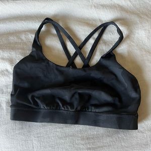 Black Camouflage Lulu Lemon Sports Bra